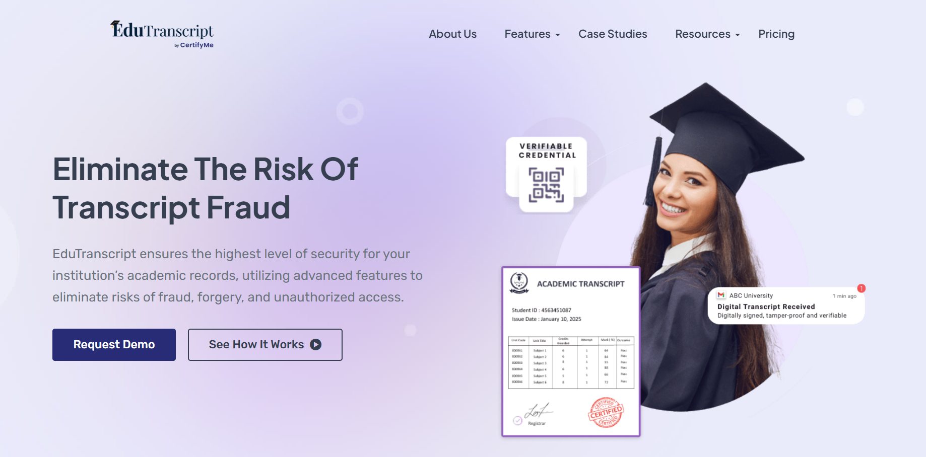 EduTranscript Website Content